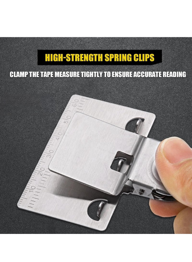 Measuring Tape Clip Tool - Corners Clamp Holder Precision Measuring Tools - Fixed Ruler Mark Tools for Most Tape Measures(2 PCS) - Image 4