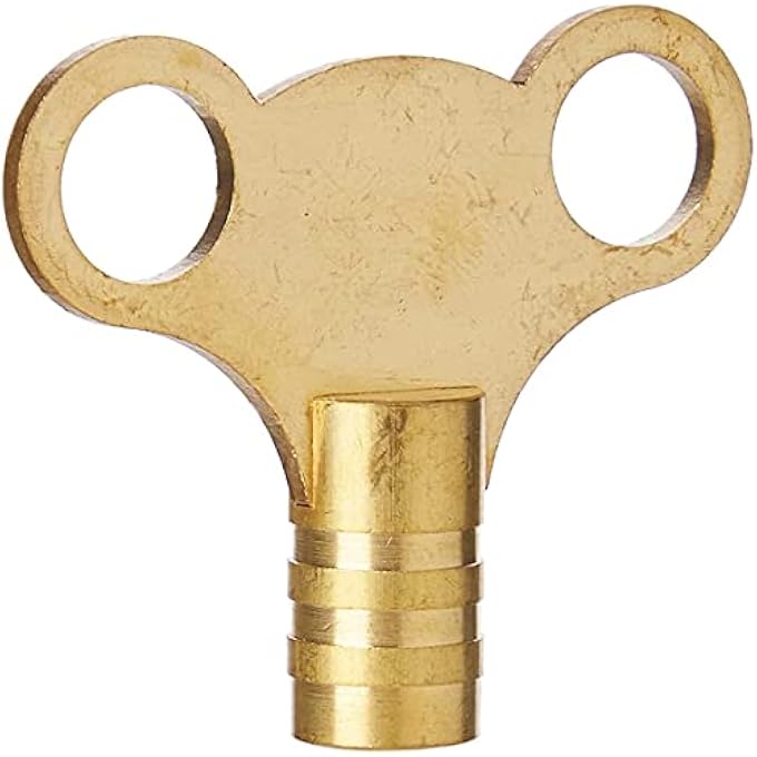 BRASS RADIATOR KEY - RADIATOR BLEED KEY - RADIATOR BLEED VALVE KEY - VENTING AIR VALVE (1) - Image 2