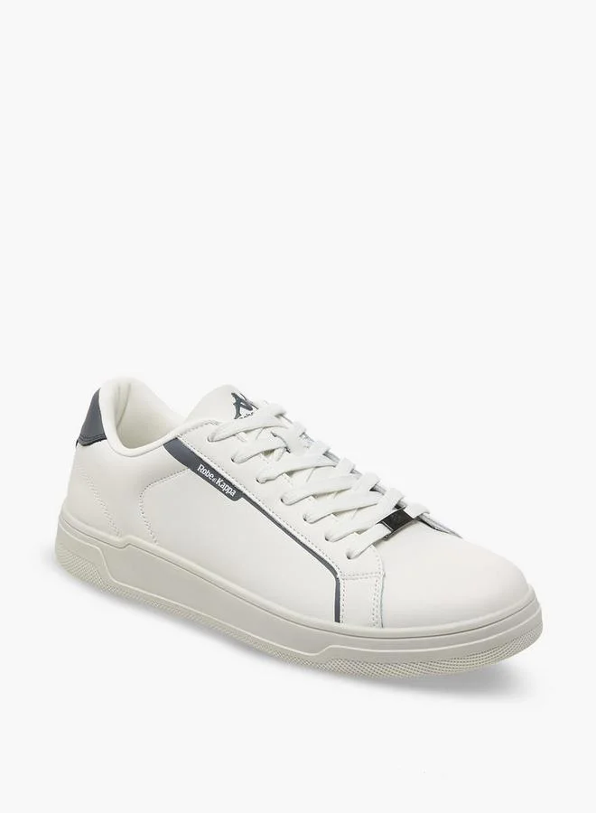 Kappa Men Lace-Up Leather Ankle Sneakers