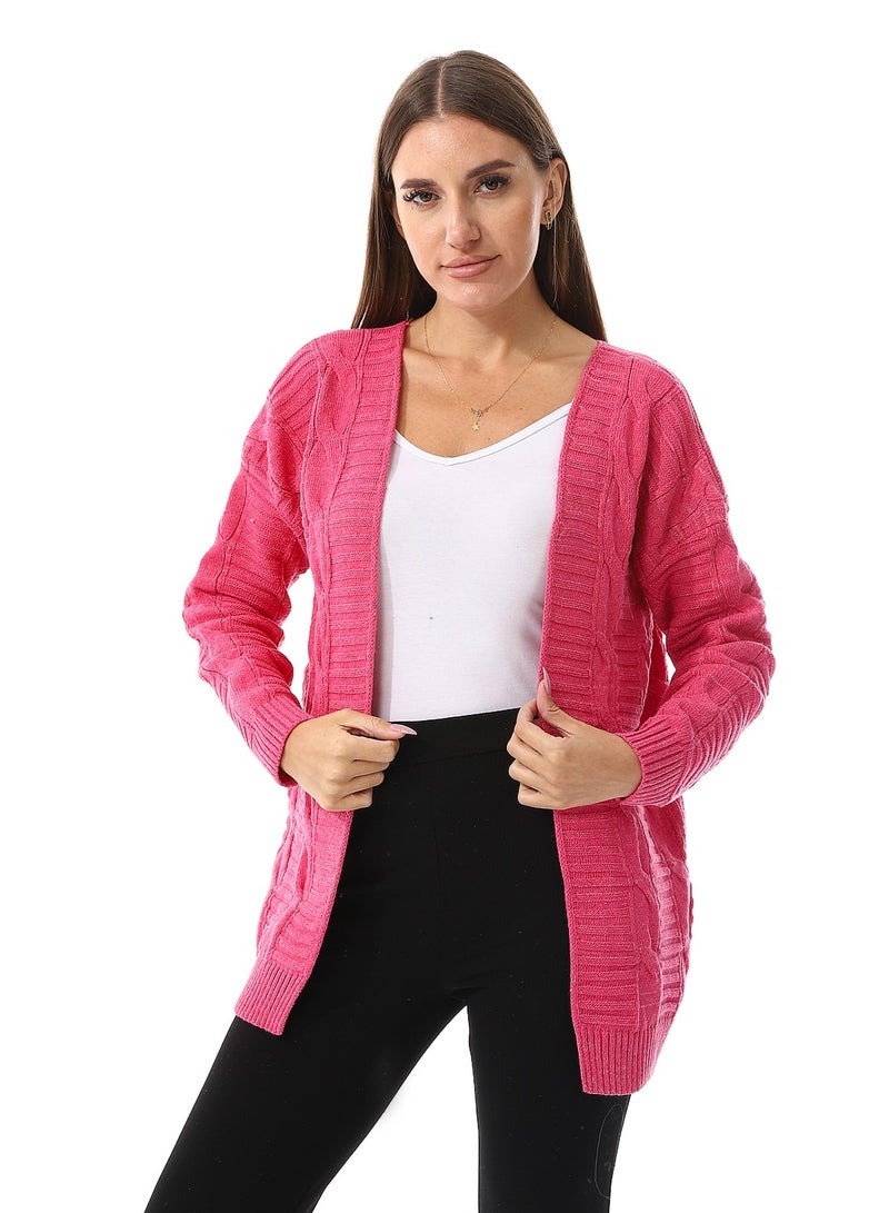 سيزار كارديجان صوف حريمي مفتوح - Image 1