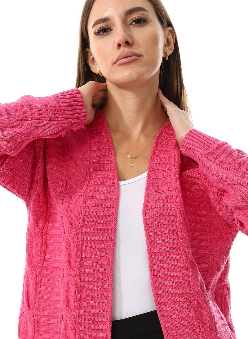 سيزار كارديجان صوف حريمي مفتوح - Image 3