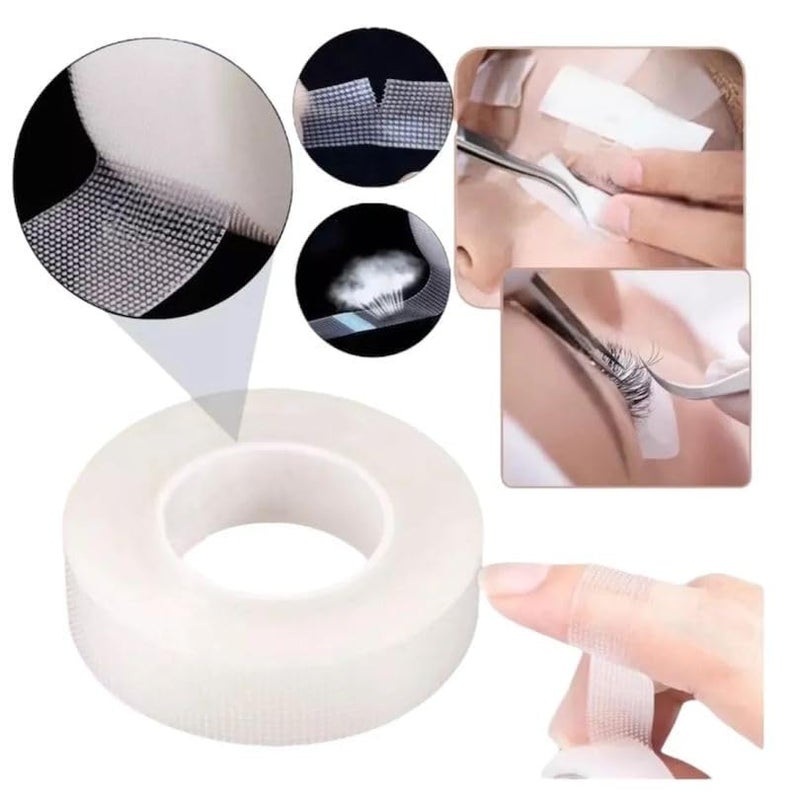 Lash Tape 1pc roll Eye Tools Simple Tool Micropore Beauty Pads Isolation Adhesive Extension Eyelash Supplies Under Fabric Skin Aid Sensitive Salon Fiber Patches First Makeup-transparent - Image 1