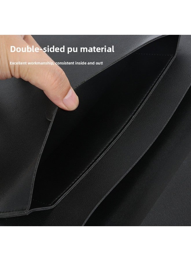 Non-magnetic Superfiber/PU Double Bag Macbook Air Laptop For Apple 1 Fruit Pro1416 Inch Liner Bag-Color:Black Pu-Applicable Model:13 Inch Double Bag Non-magnetic Liner Bag  - Image 4