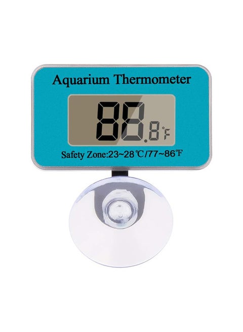 Aquarium Thermometer, LED Accurate Temperature Sensor, Touch and Sleep Mode (Blue)