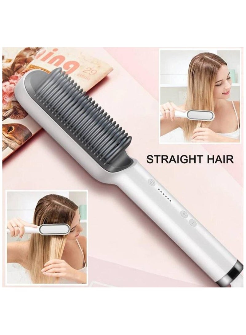 سكين فرشاة فرد الشعر الكهربائية متعددة الوظائف، مشط الحرارة - Image 4