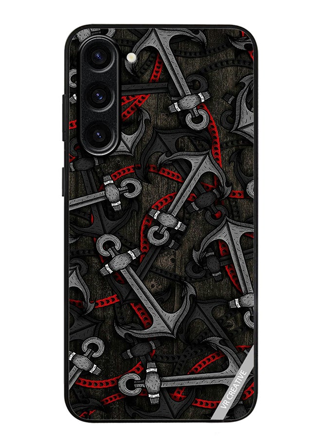 VR CREATIVE Protective Case Cover For Samsung Galaxy S24 Anchor Leggings Design Multicolour - Image 1