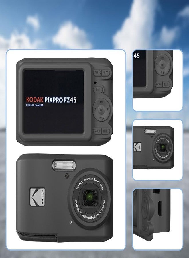 Tedubax Case for KODAK PIXPRO FZ45 - Soft Silicone Camera Case - Anti-Scratch, Slim Fit, Lightweight - Black - Image 4
