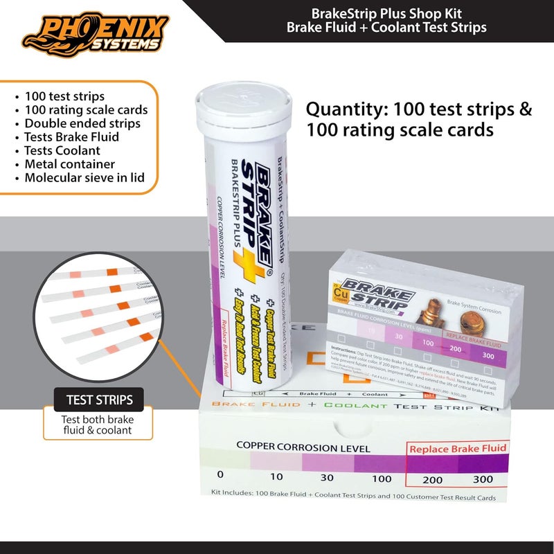 Phoenix Systems BrakeStrip Plus Service Center Kit - Brake Fluid and Coolant Test Strips - Image 2