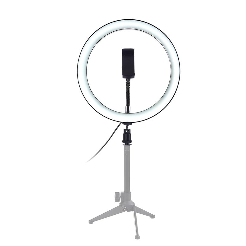 docooler 10" Dimmable LED Selfie Round Light Brightness Adjustable Lamp Multicolour - Image 3