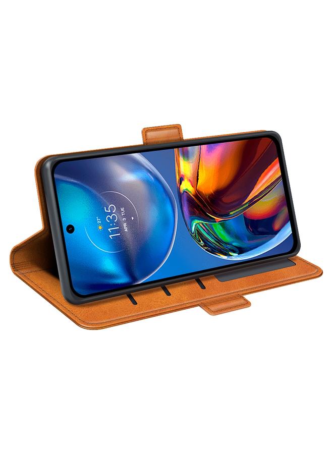 S-TOP Case For Motorola Moto E32 4G Dual-side Magnetic Buckle Horizontal Flip Leather Phone Case - Image 5