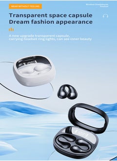 Letv Wireless Bluetooth 5.3 Headset with LED Digital Display, Dual Microphone, Eliminates Call Noise, White  - Image 2