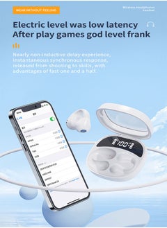 Letv Wireless Bluetooth 5.3 Headset with LED Digital Display, Dual Microphone, Eliminates Call Noise, White  - Image 3