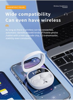 Letv Wireless Bluetooth 5.3 Headset with LED Digital Display, Dual Microphone, Eliminates Call Noise, White  - Image 4