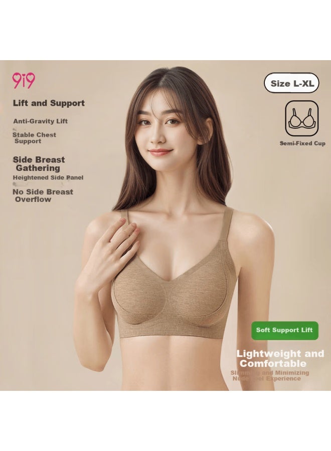 9i9 Silky Soft Support Push-up Bra For Women, Skin Color Xls11