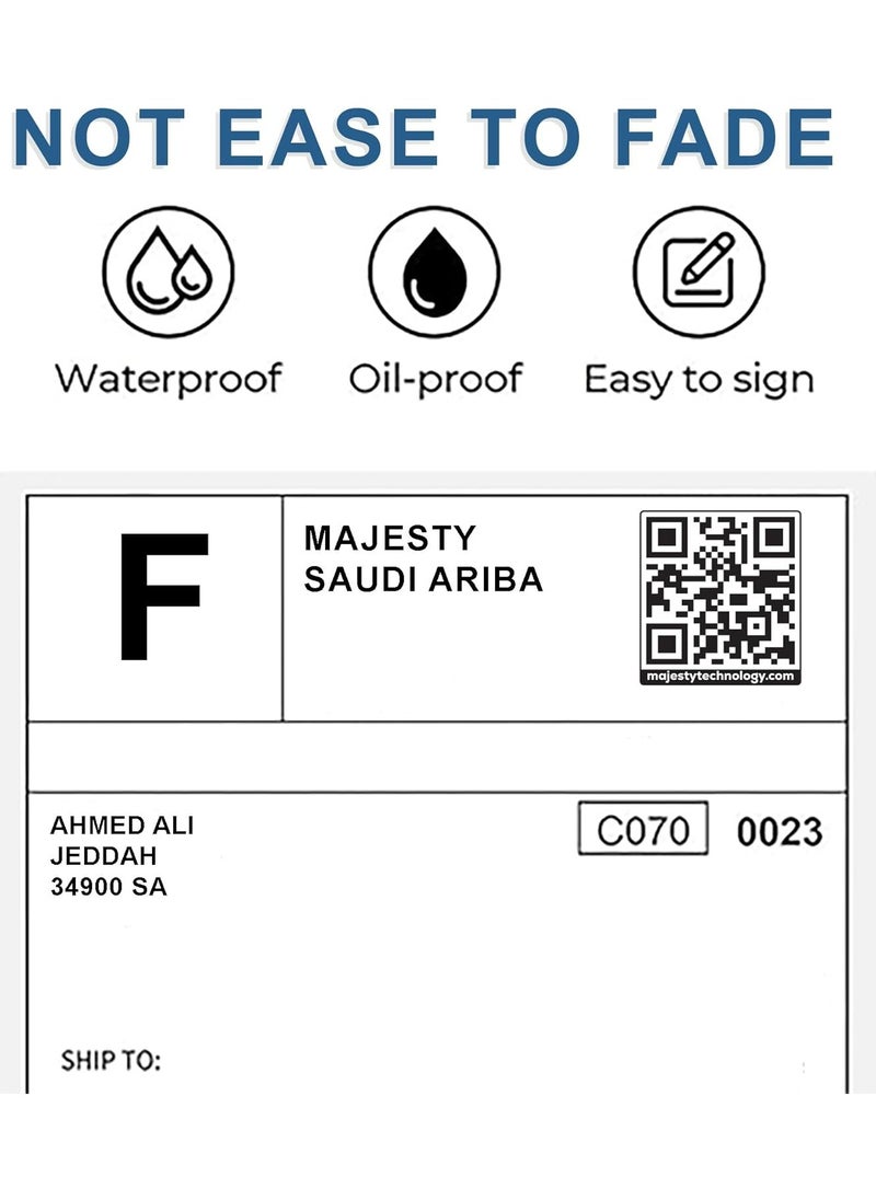 Majesty Majesty Thermal Shipping Labels - 10.16 x 15.24 cm (4 x 6 Inch) - 500 Pack High Quality Labels, Compatible with Thermal Shipping Printers, Shipping Label Printers, E-Shops, Shipping Companies  - Image 2