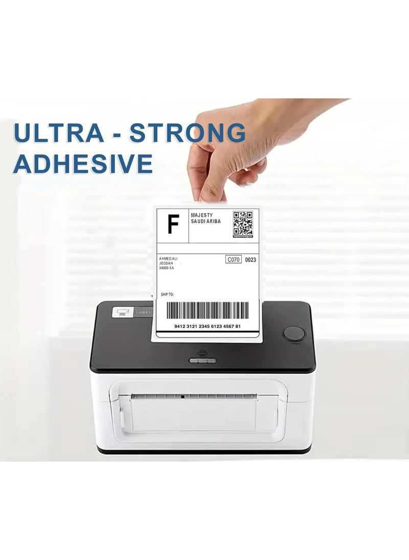 Majesty Majesty Thermal Shipping Labels - 10.16 x 15.24 cm (4 x 6 Inch) - 500 Pack High Quality Labels, Compatible with Thermal Shipping Printers, Shipping Label Printers, E-Shops, Shipping Companies  - Image 4