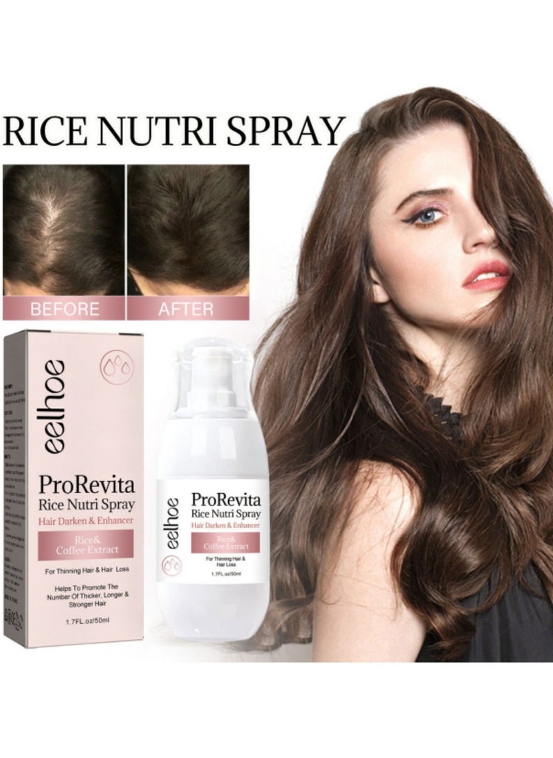 EELHOE - Rice Hair Thickness Spray Strengthens hair, repairs hair follicles and roots, prevents hair loss, solidifies hair, and thickens hair spray - Image 1