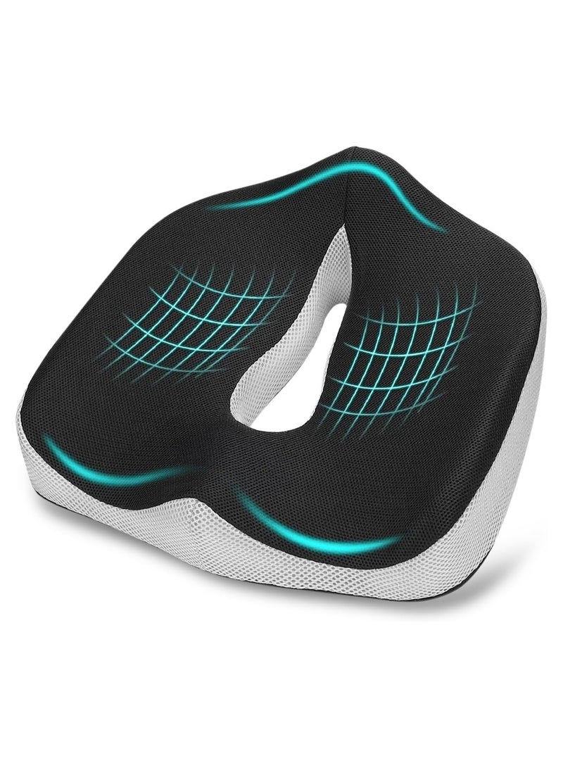 Coccyx Seat Cushion Memory Foam Ergonomic Office Seat Pad Wheelchair Car Seat Recliner Support Pad - Image 1