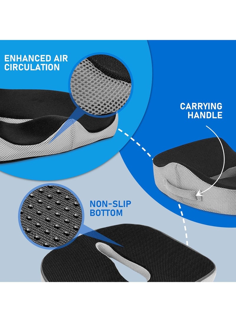 Coccyx Seat Cushion Memory Foam Ergonomic Office Seat Pad Wheelchair Car Seat Recliner Support Pad - Image 3