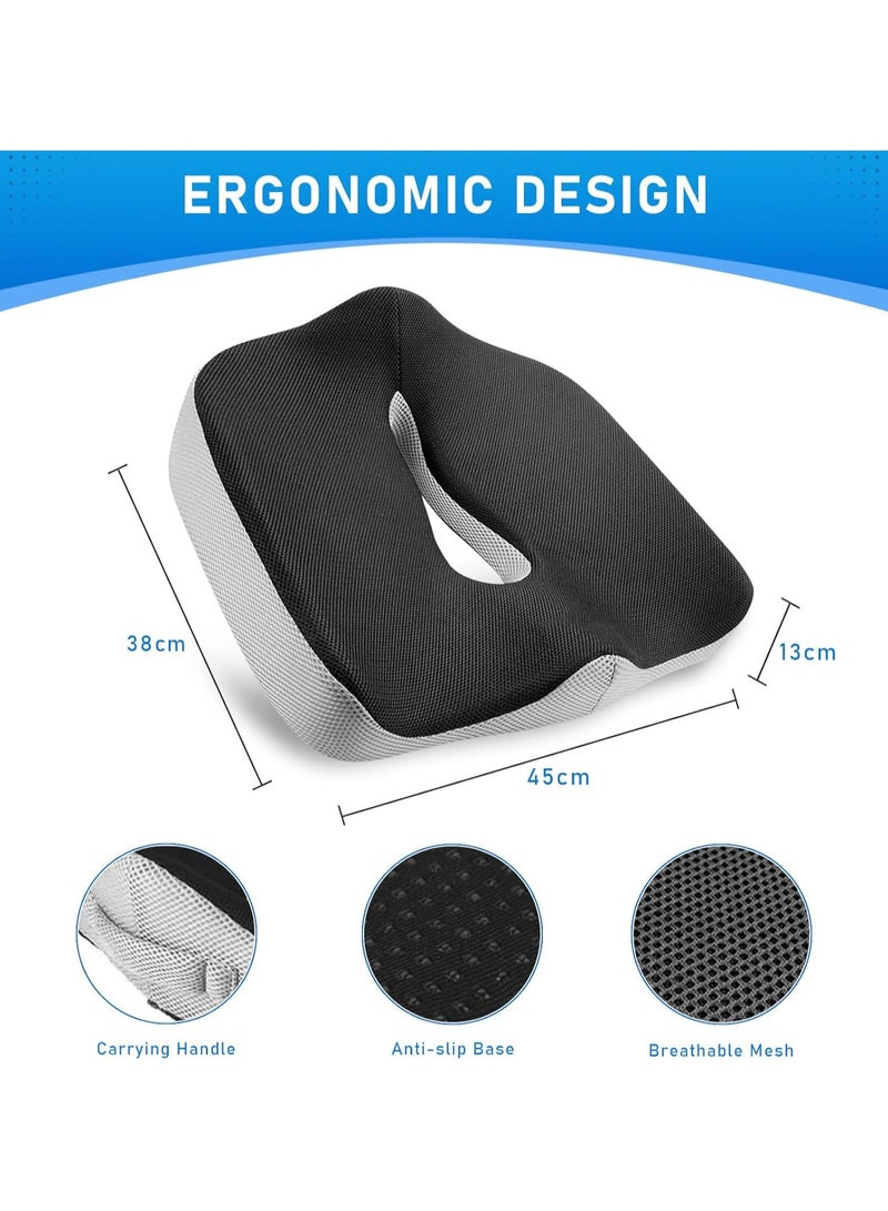 Coccyx Seat Cushion Memory Foam Ergonomic Office Seat Pad Wheelchair Car Seat Recliner Support Pad - Image 2