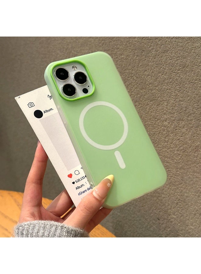 Protection Case With Magsafe For iPhone 16 Pro, Green