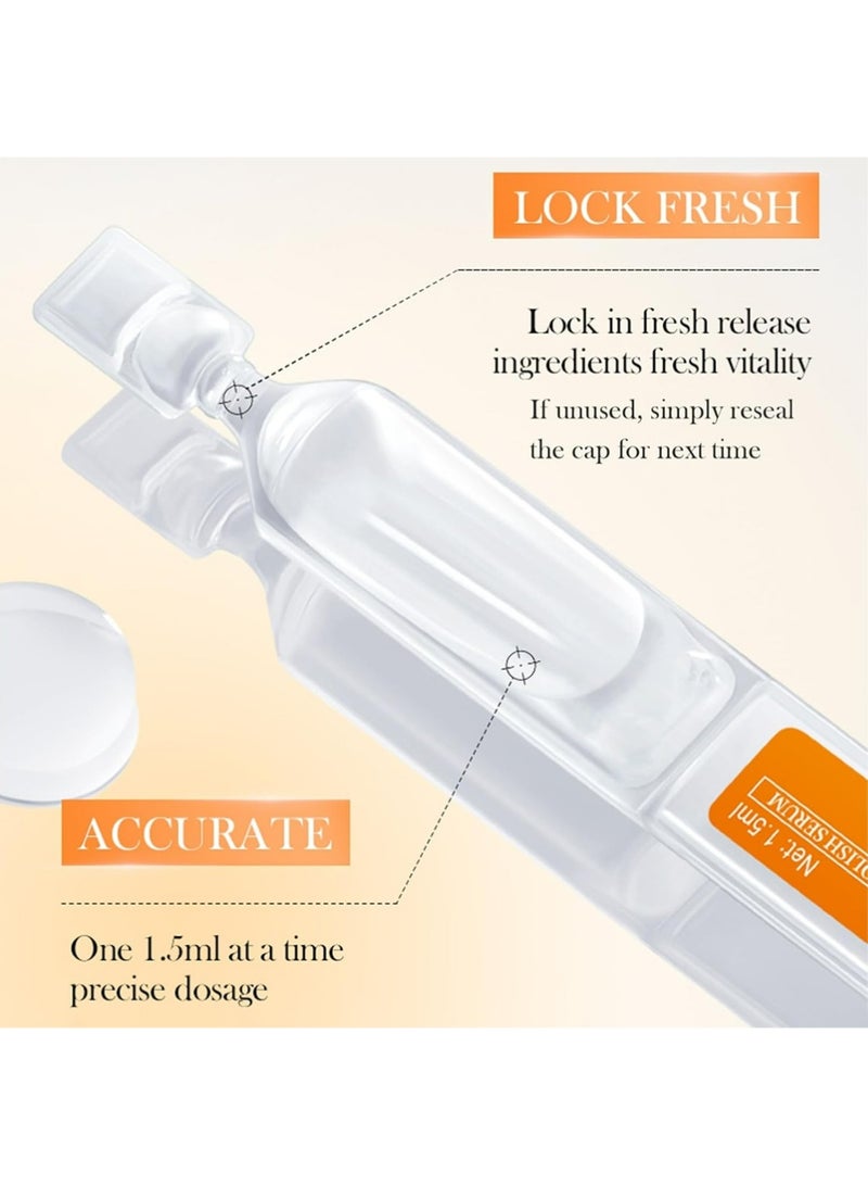 بيو أكوا فيتامين C مصل للوجه مع حمض الهيالورونيك - 1.5 مل × 30 قطعة ، مصل الوجه المرطب المشرق ، الرعاية بالبشرة بحجم السفر للبشرة المتوهجة (1.52 فلور أوز (حزمة من 1)) - Image 5