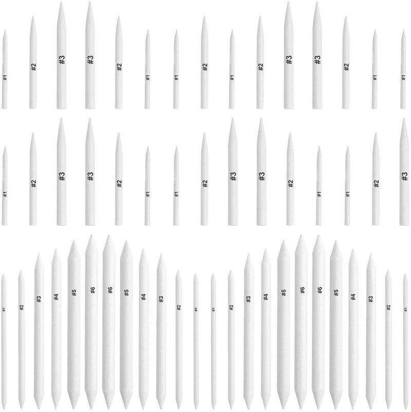 FEBSNOW FEBSNOW 108 Pcs Blending Stumps and Tortillions Paper Art Blenders Art Pencils Drawing Pencils for Student Artist Charcoal Sketch Drawing Tools Sketch Supplies 