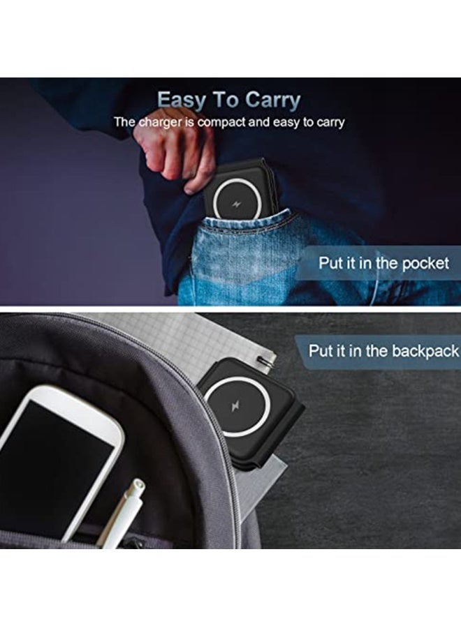 3 in 1 Foldable Wireless Charger, Magsafe Charger Charging Station for Multple Devices,Travel Charger for iPhone16 /15/14/13/12 Series, iWatch, AirPods Pro - Image 4