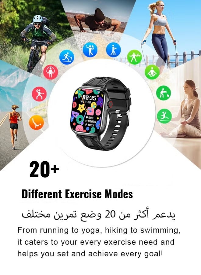 Volynix Smart Watch for Men,Business Smartwatch,Waterproof Fitness Watch, Bluetooth Calling,Heart Rate Monitoring, Black - Image 5