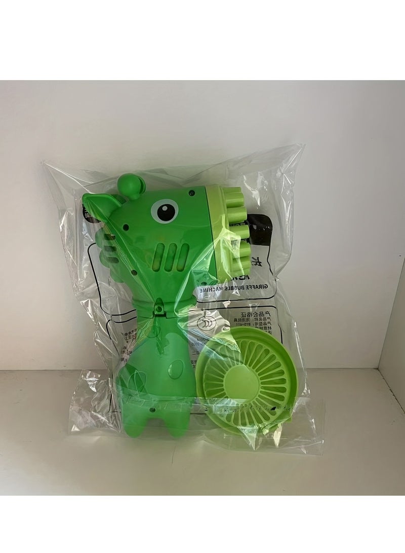 Loquat Giraffe Fan Bubble Machine 2-in-1, the best gift for kids - Image 3