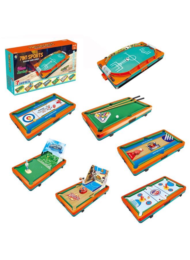 Children's Desktop Football Field Basketball Billiards Desktop Game Home Parent-child Interaction Double Battle Table Boy-Color:Desktop Football Table - Image 4
