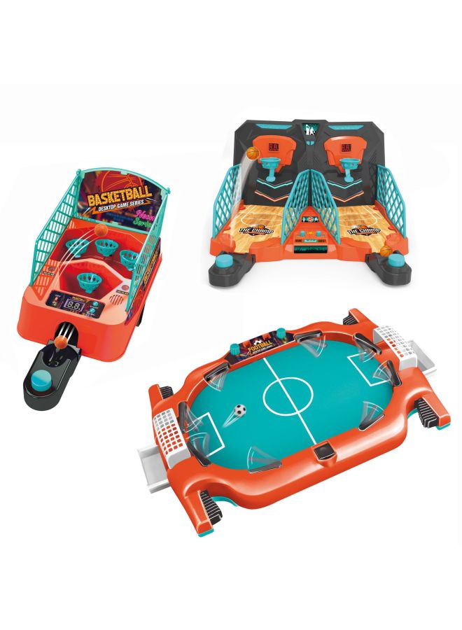 Children's Desktop Football Field Basketball Billiards Desktop Game Home Parent-child Interaction Double Battle Table Boy-Color:Desktop Football Table - Image 2