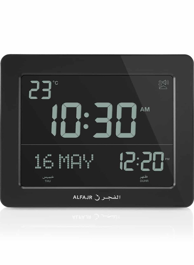 الفجر ساعة الفجر المكتبية CF-19 باللون الأسود - Image 1