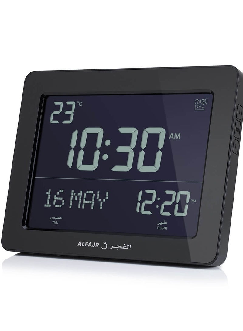 الفجر ساعة الفجر المكتبية CF-19 باللون الأسود - Image 2