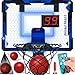 maysida Remote Control Basketball Hoop Indoor for KidsOver The Door Basketball Hoop with LED Light Scoreboard 4 Balls Air Pump Bag Mini Hoop Gift Sport Toy for Boys Girls 3 4 5 6 7 8 9 10 11 12 Blue - Image 2