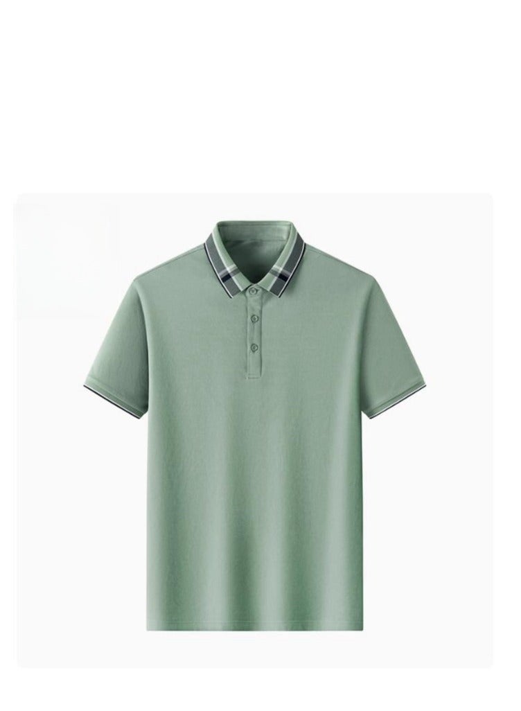 Men's Elastic Breathable Short Sleeve Polo