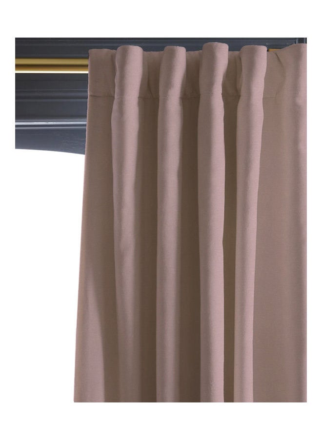 Naguib Selim Soild Curtains House Velvet Selva Curtain 1 Piece-Light Pink-140x280 cm  - Image 2