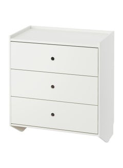 Zaboon Chest Of 3 Drawers, White/Wall Mounted, 69X78 Cm  - Image 1
