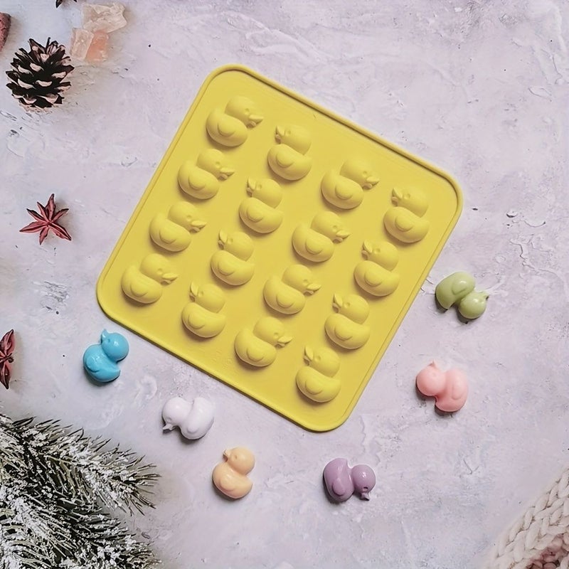 Pink Silicone Duck Mold 16 Cavity Candy Cake Baking Tool For DIY Kitchen - Image 5