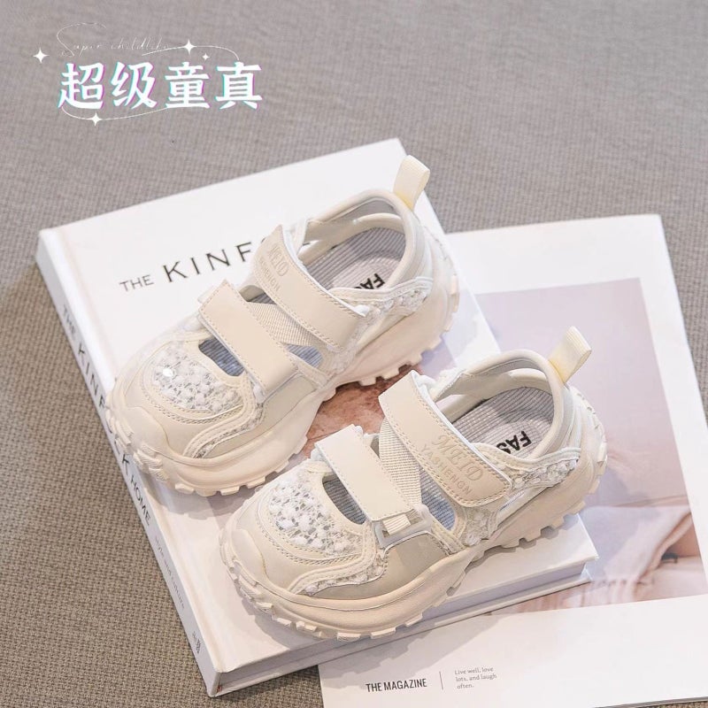 Girls Sandals Summer Children'S Sports Sandals Baotou Summer Baby Mesh Shoes Girls Shoes Breathable - Image 2