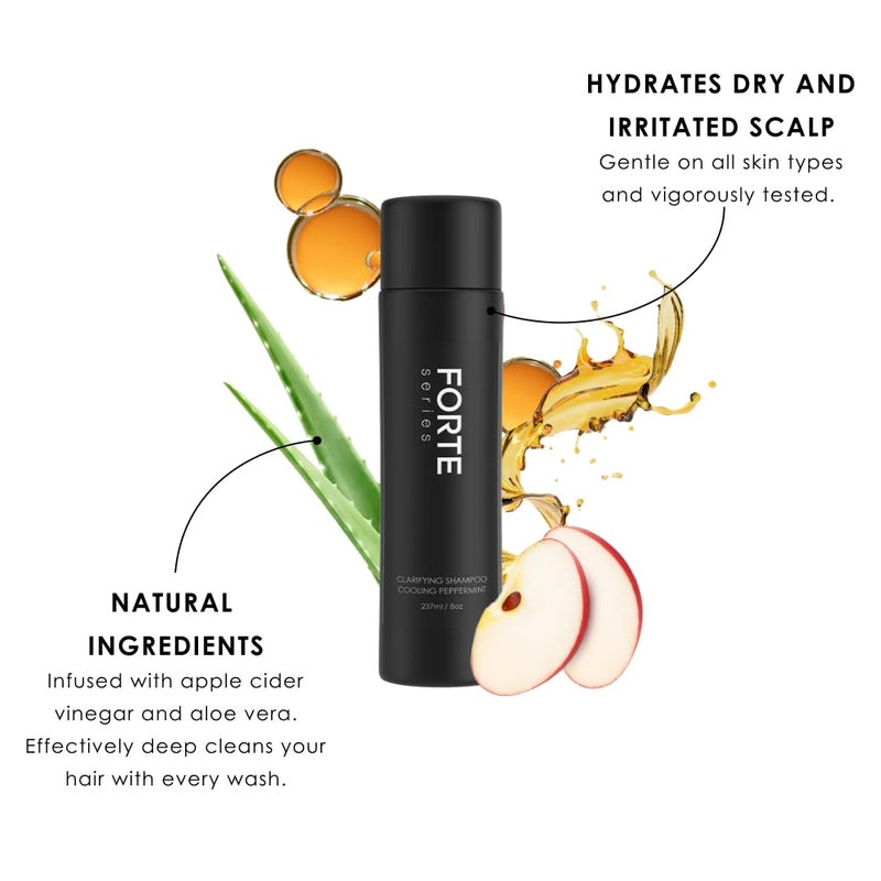 Alex Costa Clarifying Shampoo for Men by Forte Series Hydrating & Clarifying Shampoo for Build Up Removal Hair (8 Oz) - Image 2
