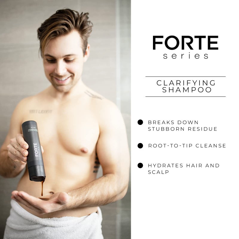 Alex Costa Clarifying Shampoo for Men by Forte Series Hydrating & Clarifying Shampoo for Build Up Removal Hair (8 Oz) - Image 4