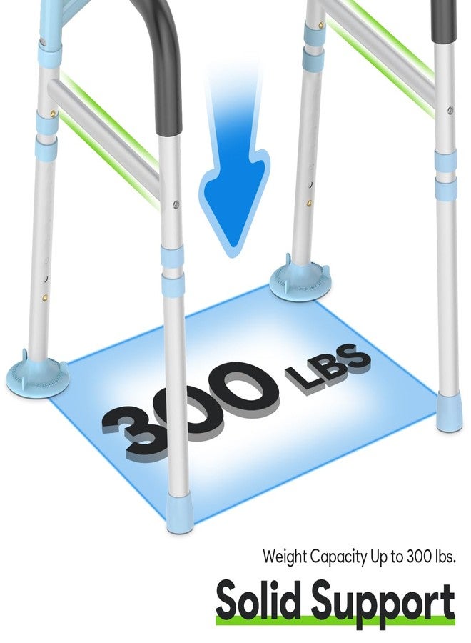 Delog Toilet Safety Rails 300 lb - Adjustable Toilet Safety Frame & Rails, Toilet Safety Rail for Elderly Adults, Toilet Handles for Seniors, Toilet Bars for Elderly & Handicap (Blue) - Image 5