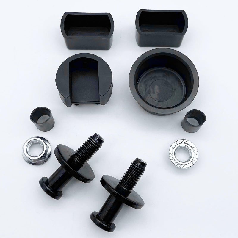 MaficRep 4PCS Tailgate Hinge Pivot Bushing Insert Kit 55274936AC E7TZ99430B22A 2PCS Tailgate Striker Bolt and Washer Kit 11570162 for Dodge Ram Ford F150 F250 F350 Trucks