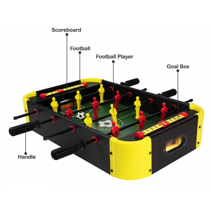 Wembley Foosball Table Soccer Indoor Games for Boys Girls Adults and Family Mini Football Table for Kids Portable - Multicolor, 31L x 10W x 51H Cm, 2 Player - Image 2