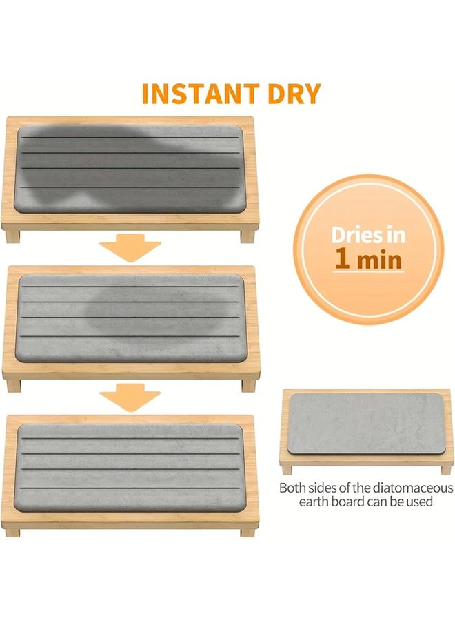 Light Grey Quick Drying Sink Caddy Organizer Multifunctional Durable Rectangular Drainage Rack - Image 2