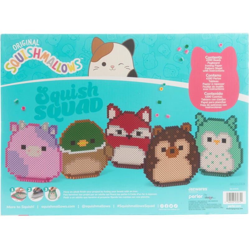 Perler Squishmallows Fused Bead Activity Kit with 5 Unique Patterns, Finished Project Sizes Vary, Multicolor 4393 Pieces - Image 2