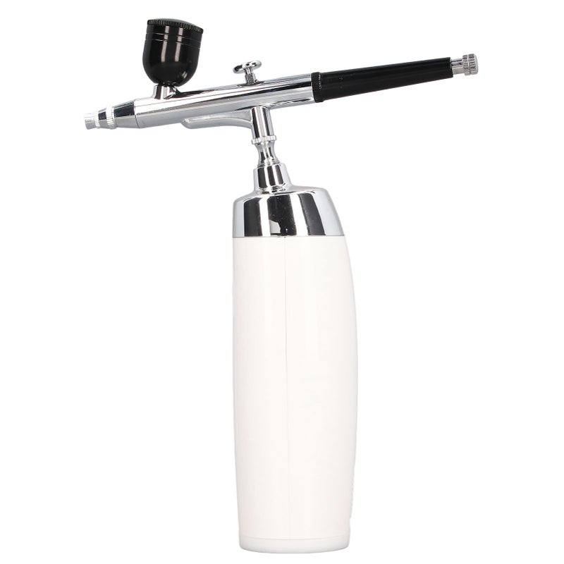 Cordless Airbrush Kit Spray Gun USB Charging Aesthetic Stable Handheld Airbrush with Paint Cup Dropper White - Image 2