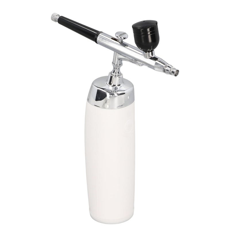 Cordless Airbrush Kit Spray Gun USB Charging Aesthetic Stable Handheld Airbrush with Paint Cup Dropper White - Image 3