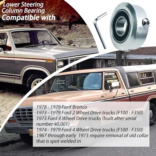 XTPTFABS Lower Steering Column Bearing Compatible with 1966-1972 1973-1979 Ford Trucks F150 F250 and 1976-1979 Broncos - Image 2